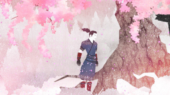 Key art from Tengami, a game set in a Japanese pop-up book