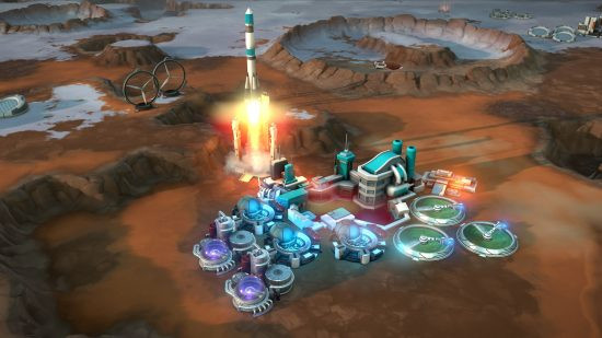 Offworld Trading Company rocket launch