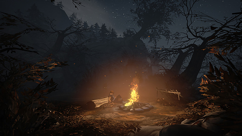 Image of a character from Brothers A Tale of Two Sons sat around a campfire