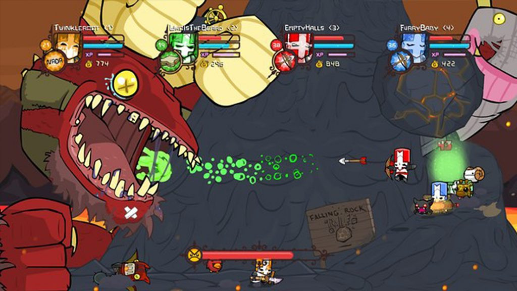 Gameplay screenshot of Castle Crashers