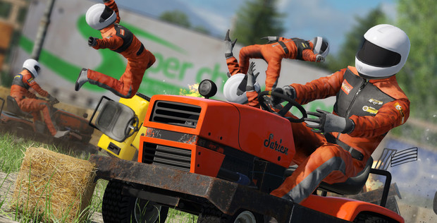 Wreckfest challenge mode featuring unconventional vehicles