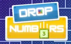 Drop Numbers game interface showcasing number combinations and strategic grid management