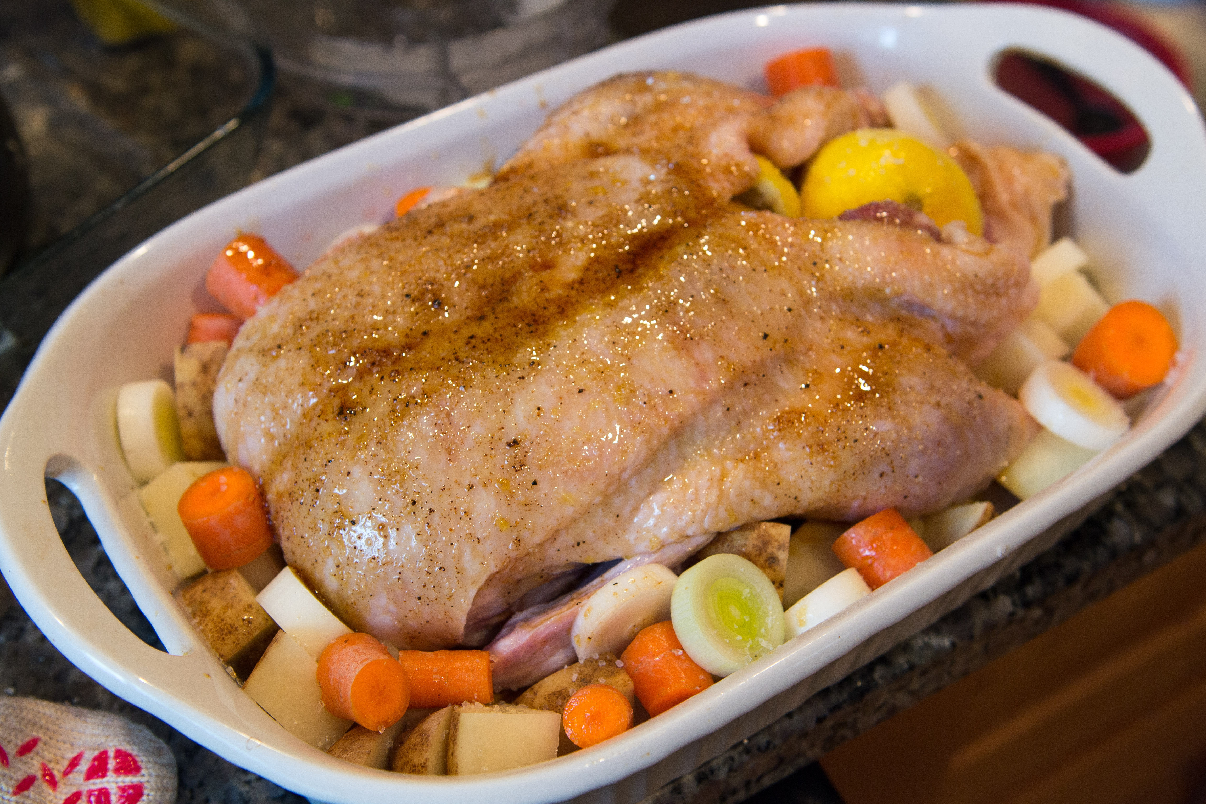 Spiced Lemon Duck with Root Vegetables