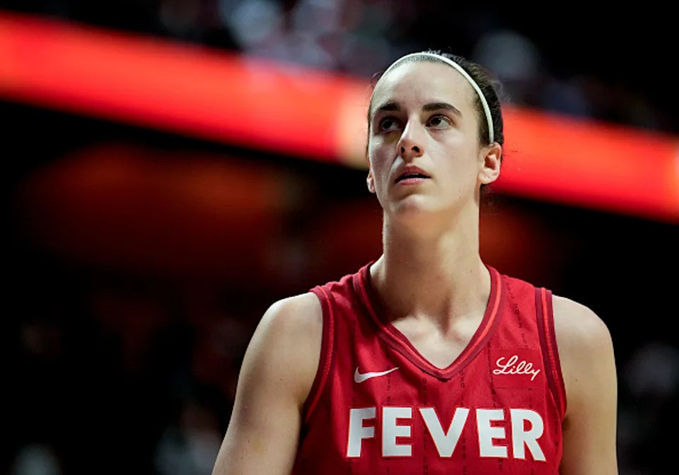 Clark and the Indiana Fever competed against the Connecticut Sun in the first round of the WNBA playoffs getty images