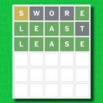 NYT Wordle answer for game 1450 on a green background