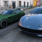 Forza Horizon 5 racing through a vibrant landscape
