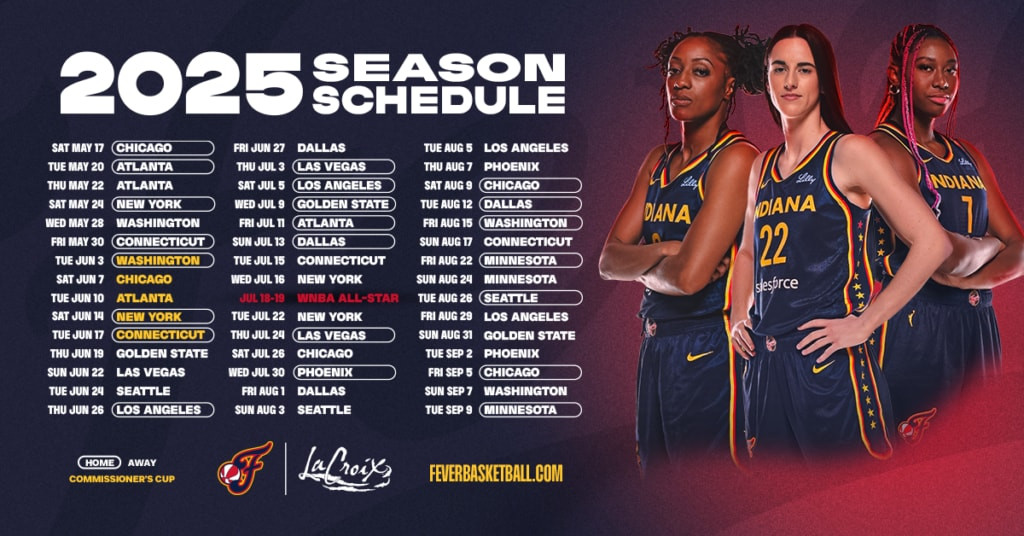 Indiana Fever 2025 Season Schedule
