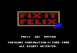 Fix-It Felix Jr. Title Screen