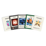 Here to Slay hand cards showing unique character art and abilities