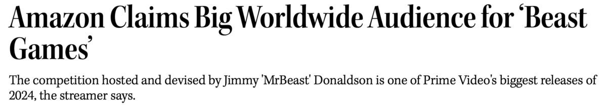 MrBeast Games Amazon Prime Video