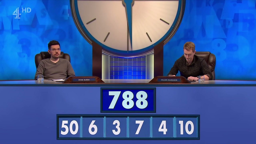 The Countdown set with letters and numbers.