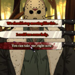 A slasher dating simulator menu