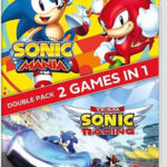 Sonic Mania + Team Sonic Racing Double Pack featuring classic Sonic gameplay with 2D sprites and sidescrolling levels.
