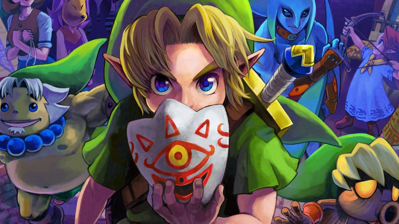 Link wearing a mask in Majora's Mask