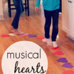 musical hearts reading, moving, & crazy-fun kid game teachmama.com