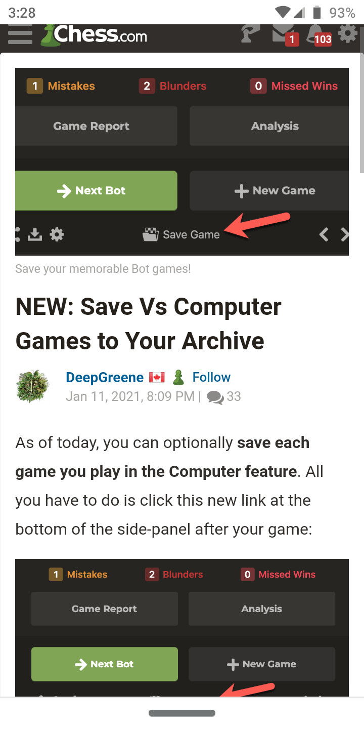Person playing chess on a computer
