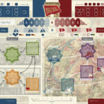 Red Flag Over Paris board game map