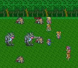Romancing SaGa battle screenshot