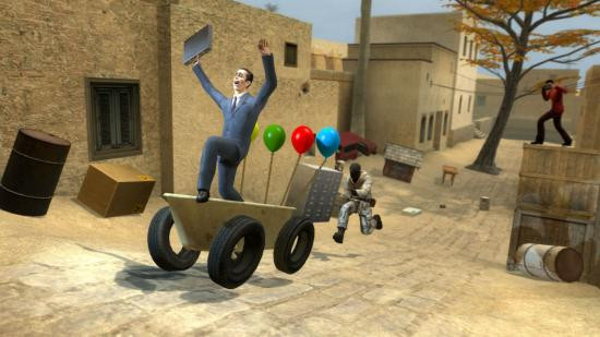 Garry's Mod allows players to create all manner of oddities and crimes against nature using props and character models.