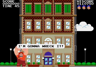 Fix-It Felix Jr. SEGA Genesis Gameplay