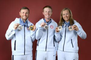 Vincent Hancock, Conner Prince, and Austen Smith all earned medals in shotgun events at the Paris 2024 Olympics Games, displaying their Olympic achievements
