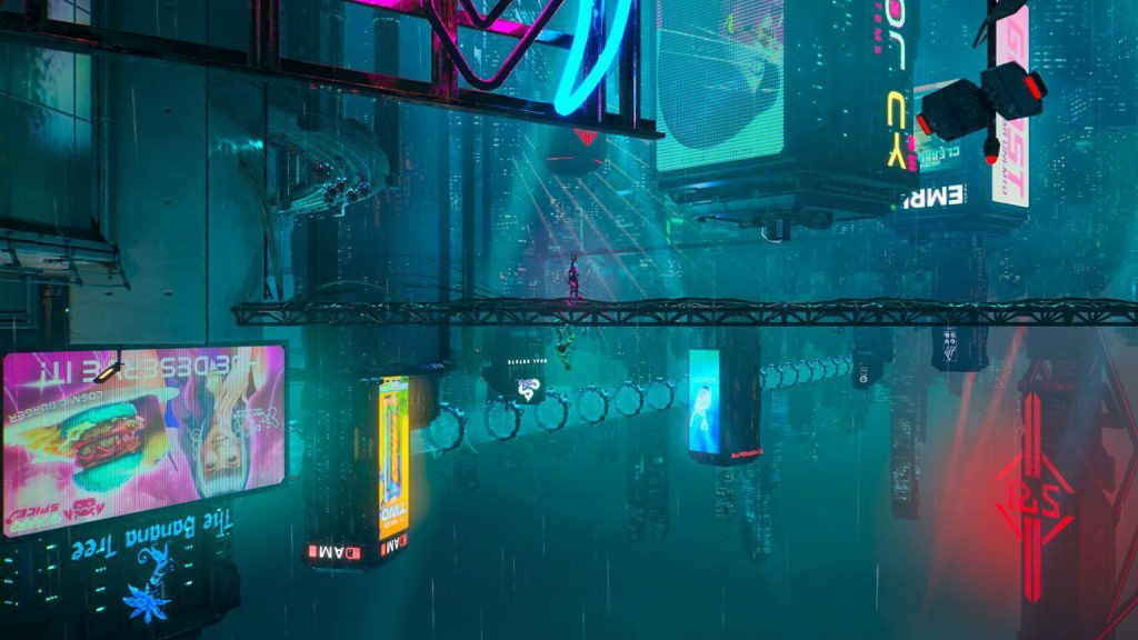 Image of characters in a walkway in Split Fiction, one of the best games like It Takes Two