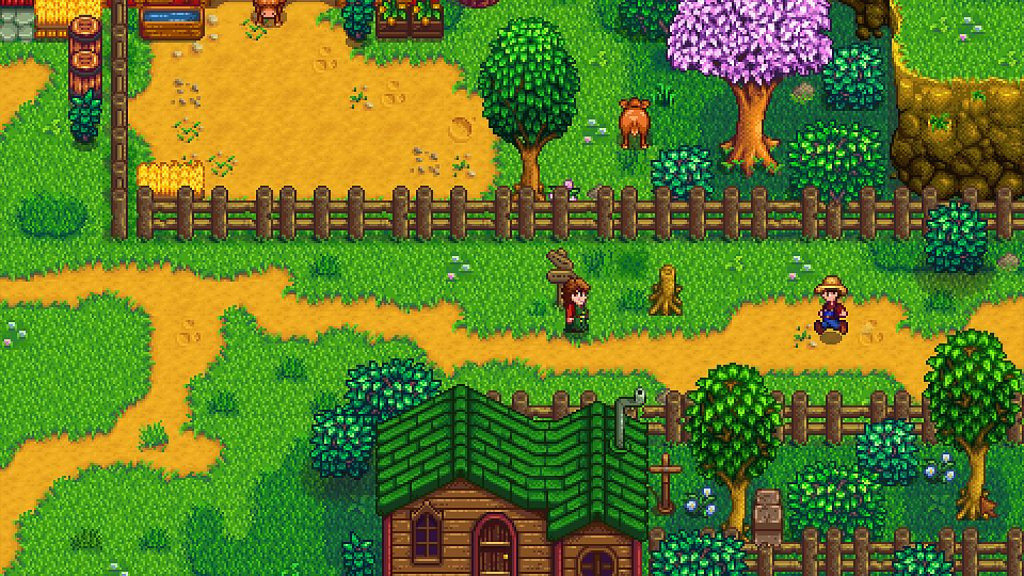 Image of a farm in Stardew Valley, one of the best games like It Takes Two