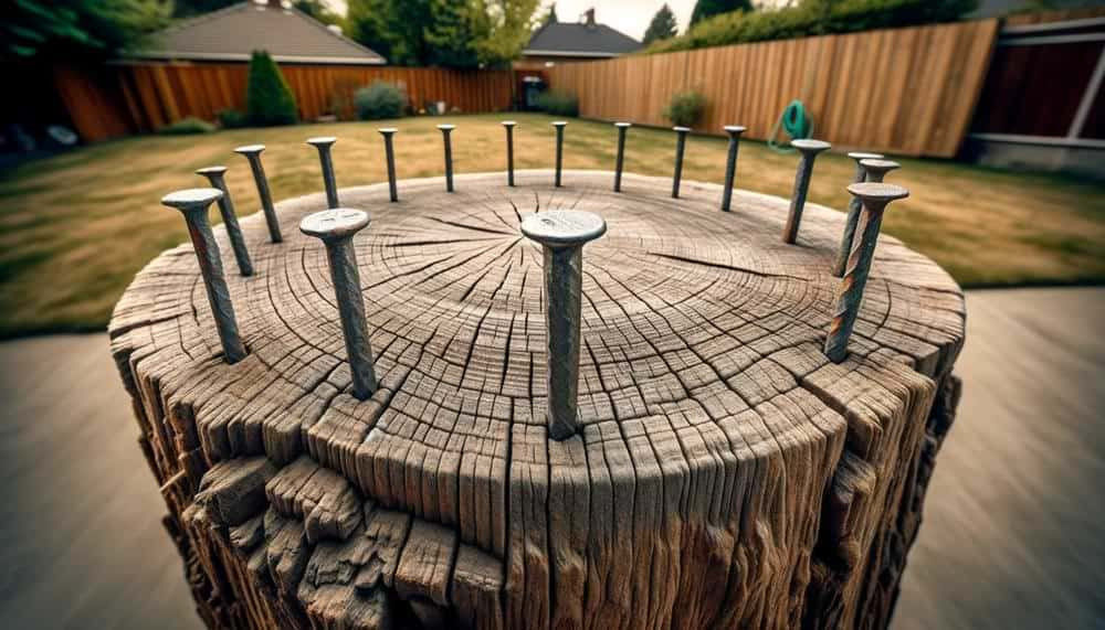 People playing the Stump drinking game outdoors