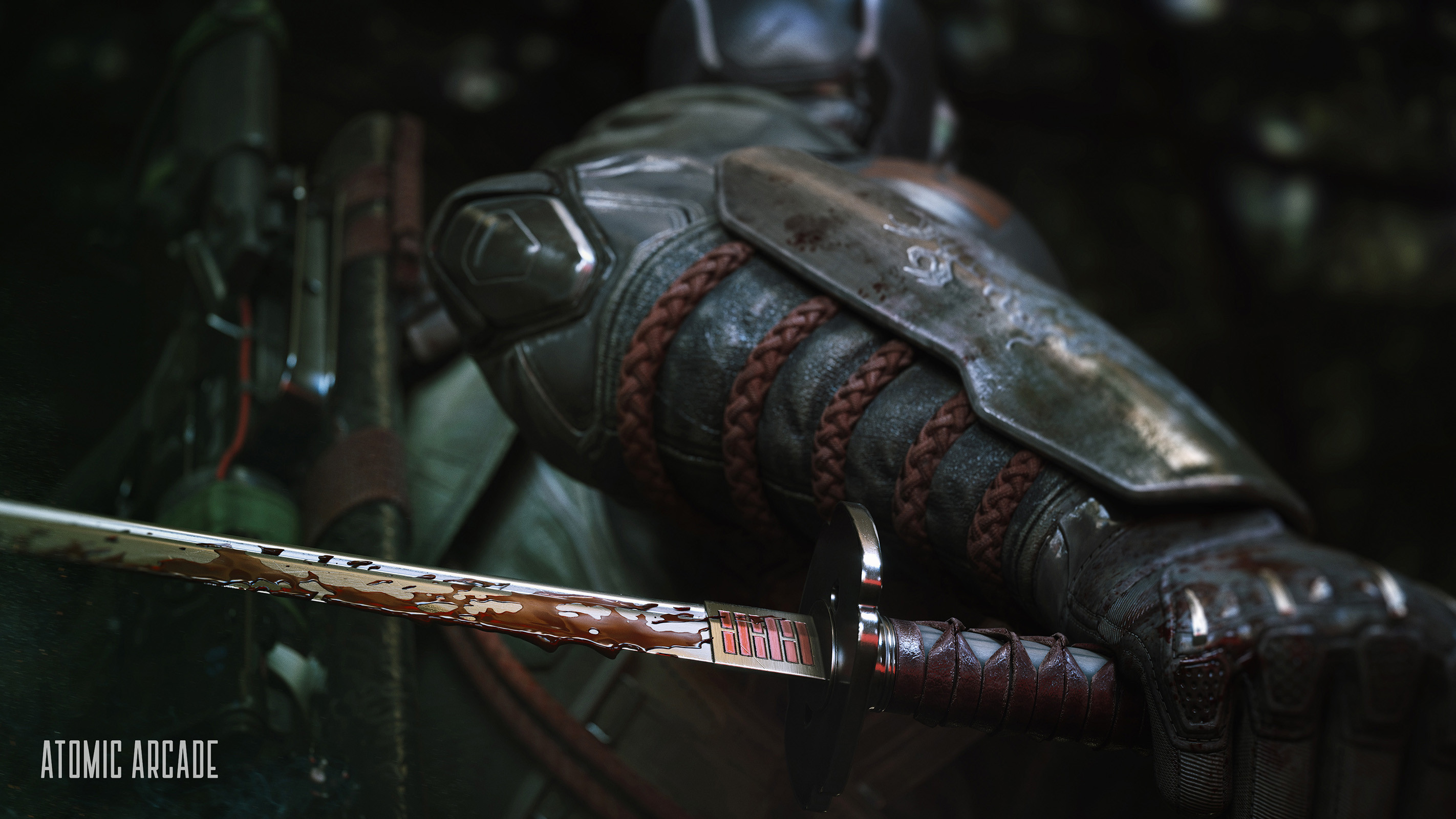 Snake Eyes Poised with Katana
