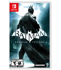 Batman Arkham Trilogy brings Batman: Arkham Asylum, Batman: Arkham City, and Batman: Arkham Knight to the Nintendo Switch.