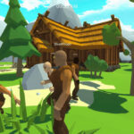 Image illustrating the diverse roles and gameplay of a werewolf party game