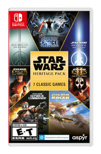 The Star Wars Heritage Pack corrals titles like Republic Commando, Jedi Academy, The Force Unleashed and Episode 1 Racer.