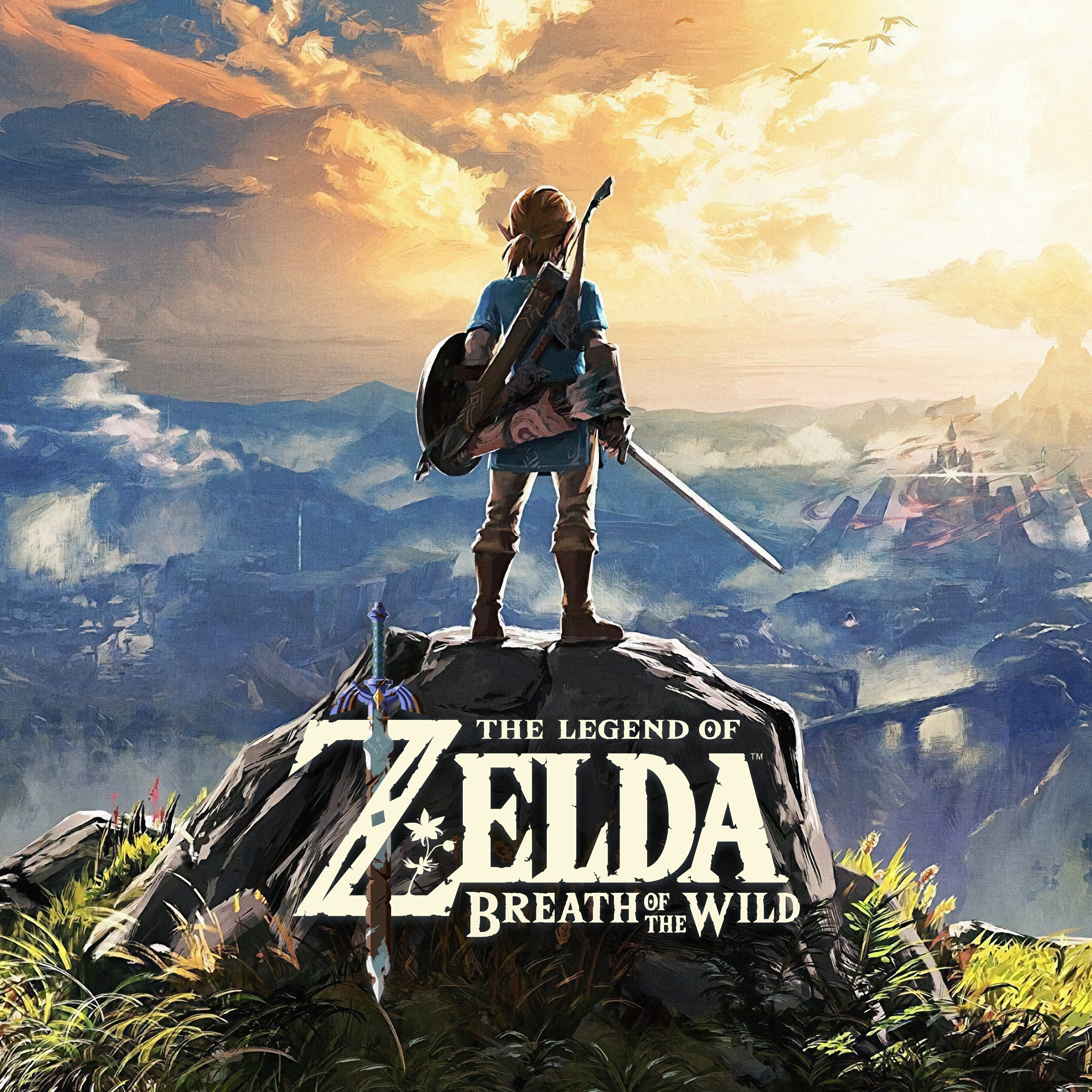 Link climbing in Breath of the Wild